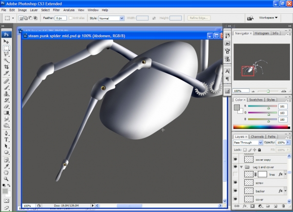 Creation of Brass Gear Spider: Step 13